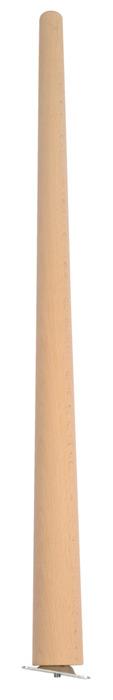 Bordben skråtstillet Ø25/45 mm x 80 cm bøg/natur